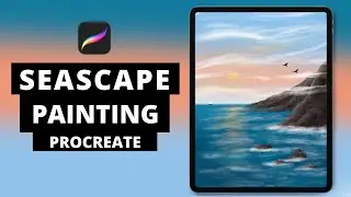Seascape Painting in Procreate (#Shorts)