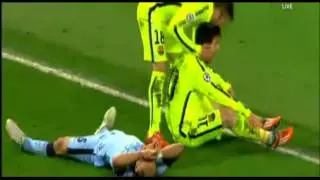Messi FAILS PENALTY 1-2 City Barcelona Champions