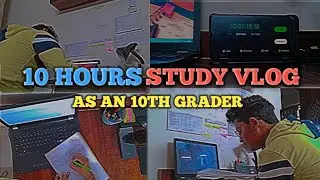 10 hours study vlog🔥|| As an 10th grader✨ || Tanmay Arora