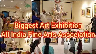 Biggest Art Exhibition in Kolkata  (All India Fine Arts) #art #artexhibition