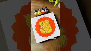 Tissue paper Ganesha Art😍😍 #shorts #ytshorts