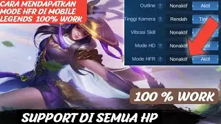 Cara memunculkan hfr digame mobile legends di semua hp