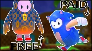 FREE Sonic Items in Fall Guys! How To Complete NEW Sonic Adventure Event & Play Bean Hill Zone Game