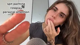 ASMR for sleep: spit painting you! (mean girl cleans your face roleplay)