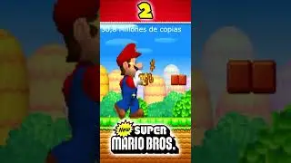 LOS 5 JUEGOS de SUPER MARIO MAS VENDIDOS #Shorts