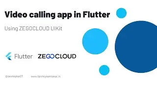 Video calling app in #flutter using ZEGOCLOUD UIkit