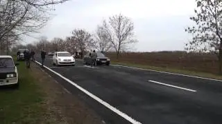 BMW E65 730d (chip 250 h.p.) vs VW Golf GTi