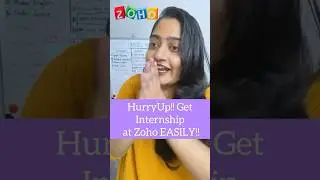 Get Internship at ZOHO Easily🔥🔴