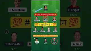 IND W VS ENG W ODI Dream11 Prediction | IND W VS ENG W Dream11 Team Of Today Match womens world cup