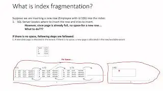 Index fragmentation in SQL Server: external and internal fragmentation