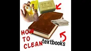 How to clean textbooks(как почистить учебники)( РАБОТАЕТ)
