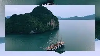 Nave Amerigo Vespucci alle Phi Phi Island in navigazione verso Phuket