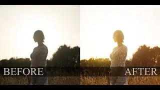 Watch me Editing - Portrait Backlit - GOLDEN HOUR