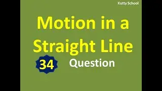 Motion in a straight line neet mcq  34