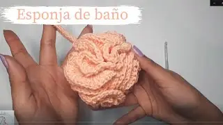 ESPONJA DE BAÑO A CROCHET TUTORIAL paso a paso | Esponja ecológica zero waste