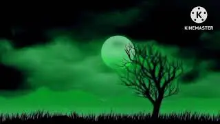 Green Screen Moon Video with thunder effect