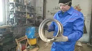 Изготовление дисков на ТС-350 для шин алтайшина-421 6L-12