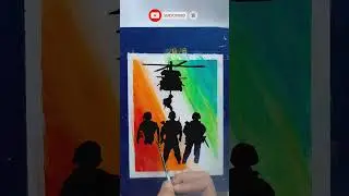 Indian army drawing 🧡🤍💚//Oil Pestel Penting army 🪖//#shortvideo #armydrawing #drawing #shorts
