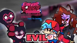 FNF CORRUPTED RENSIDED REMAKE 2 SEASON-EVIL SKID AND PUMP VS MOM AND BF-1 DAY