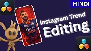 Instagram trending video editing in Davinci Resolve | instagram character intro video editing