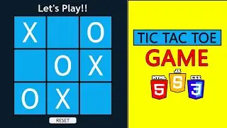 How To Create Tic Tac Toe Game With Html Css And JavaScript_