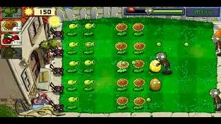 Прохождение Plants VS Zombies уровень 4