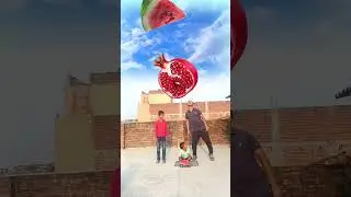 fruits catch VFX video 