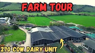 270 COW DAIRY FARM TOUR! Plumpton College Farm