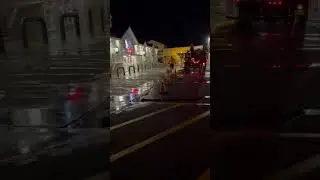 Power washing at Wawa