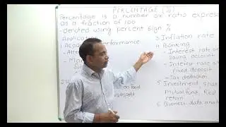 Importance of percentage in different field