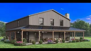 BARN HOUSE PLAN 5032-00218 WITH INTERIOR