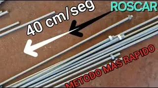 Roscar tuercas en varillas Muy rapido