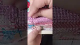 Cross-stitch slow-motion teaching, novices can learn it after watching it