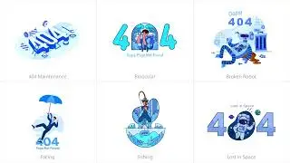 404 Error Lottie Animation - Elements | After Effect Template
