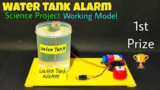 How to make water overflow alarm project,Water overflow science project,Water alarm science model