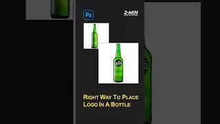 Right way to place a logo in a Bottle #shorts #creative