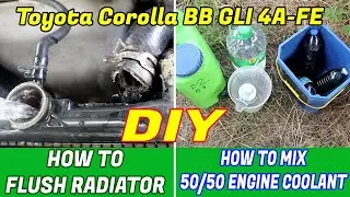 Kotse serye #3 - DIY Radiator flushing + Mixing Engine Coolant #toyotacorollaBBgli1996 #diycarrepair