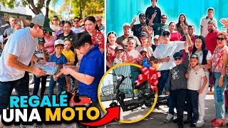 ASÍ REGALE ESTE MOTO A MIS SEGUIDORES🎁no creerás lo qué pasó 🛵🤯