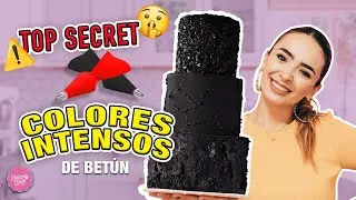 COMO HACER Y PINTAR BETÚN NEGRO Y ROJO INTENSO FÁCIL | BAKING DAY