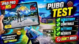 iPad Pro M5 PUBG Test 🔥Best Sensitivity + Controls + Settings 4finger gyro 
