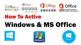 How To Active Windows & MS Office || Nobin || 2021