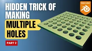 How to Make a Grid of Holes in Blender Fast! 