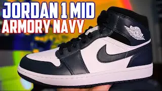 Air Jordan 1 Mid Armory Navy Review and On-Feet!