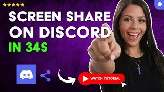 How to SHARE SCREEN on DISCORD MOBILE from IPHONE and ANDROID in 34 S