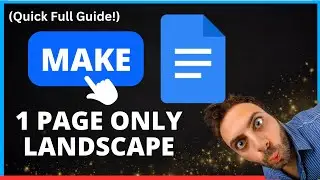 How to Make Only One Page Landscape in Google Docs: Easy Tutorial