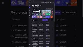 Game Engine Tip - Try Guided Lessons - #gamedev #gdevelop #nocode #tutorial