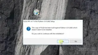 Python PyQt :Install PyQt4 In Windows 10