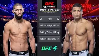 Khamzat Chimaev vs Paulo Costa Full Fight - UFC Fight Of The Night