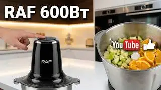 Food processor 2.0L 600W RAF R7019 7440. Full review: assembly and operation check.