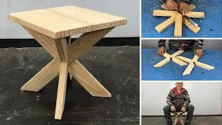 Modern bench. VERY EASY TO MAKE! You won't believe it! Woodworking tutorial.